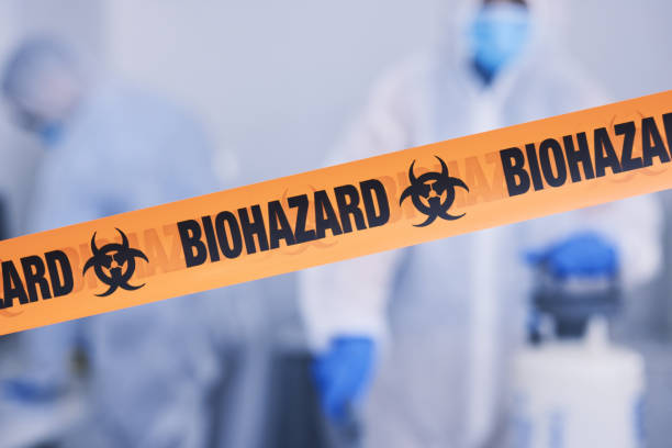 Professional Biohazard Cleanup technician working in Greenville, MI